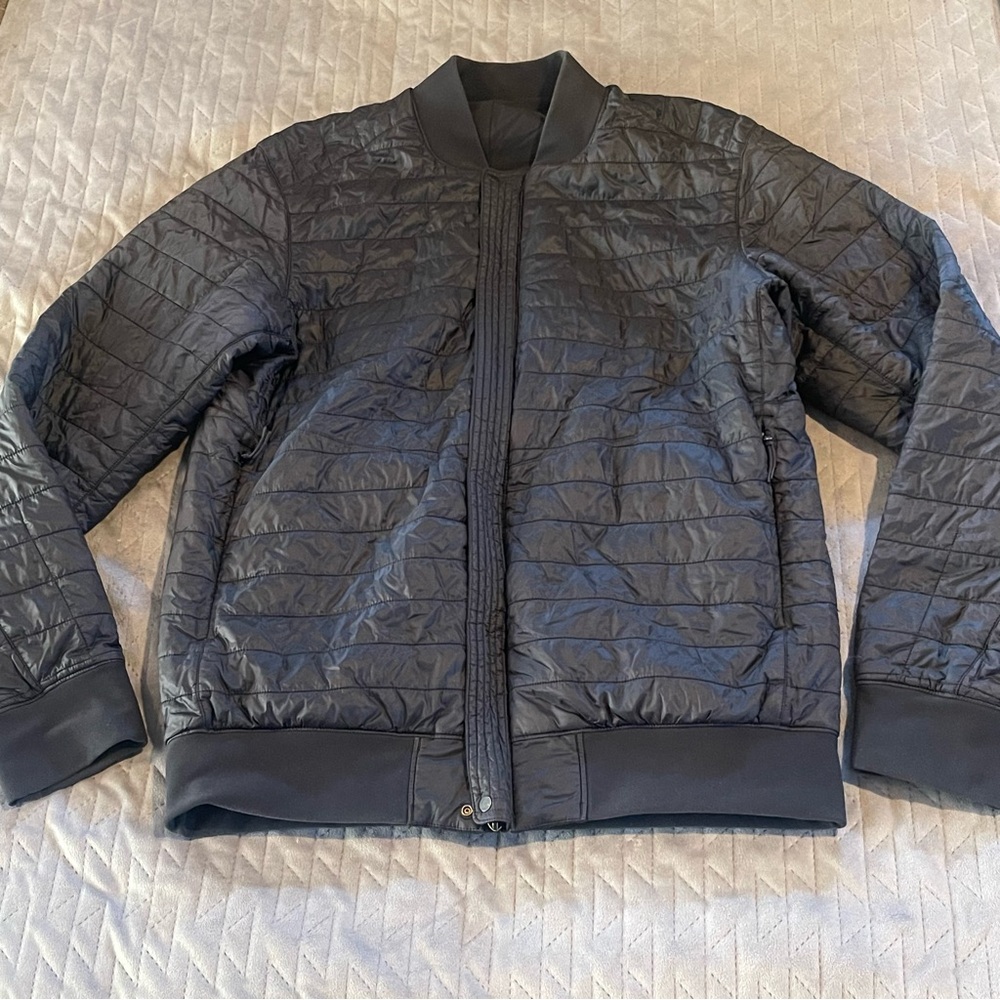 Lululemon Switch Over Reversible Bomber jacket mens size small pre-owned‎ - Picture 3 of 15